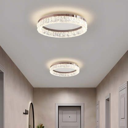 Modern Round Crystal LED Ceiling Light Fixtures