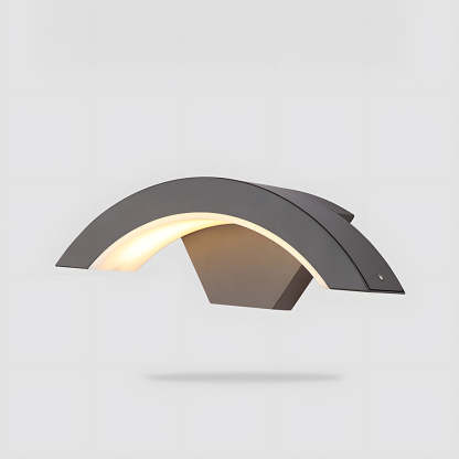 Modern Black Aluminium LED Outdoor Wall Light 