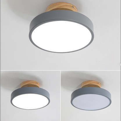 Simple Round Hallway Semi Flush LED Ceiling Lights