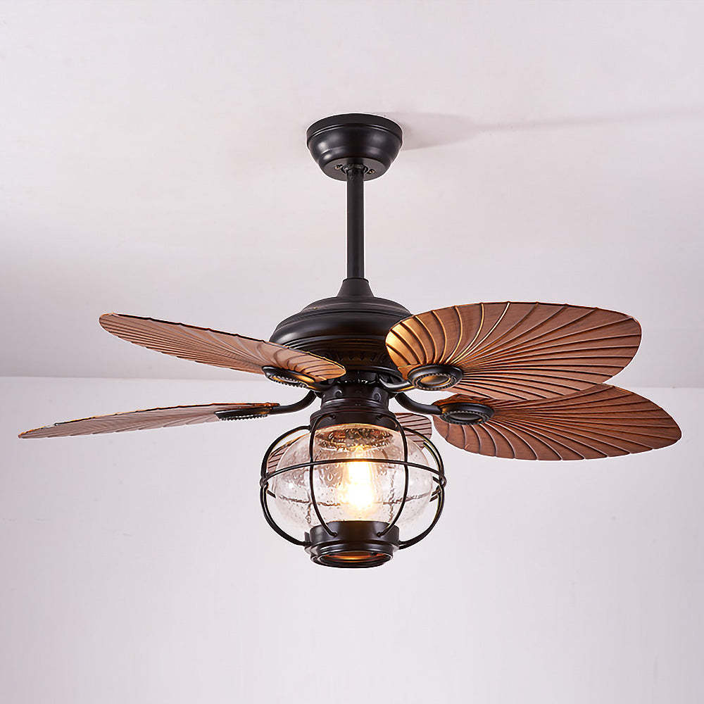 Black Vintage Creative Flying Ceiling Fans with Outdoor Lights -Homdiy