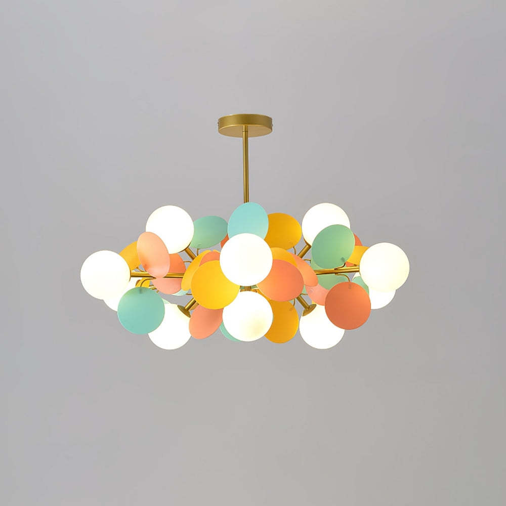 Design Multicolored Flower Branch Chandelier for Living Room -Homdiy