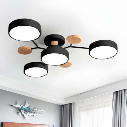 Branched Modern Iron LED Living Room Ceiling Light