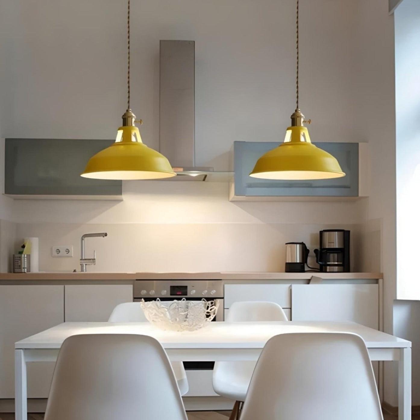 Contemporary Stained Iron Island Pendant Light -Homdiy