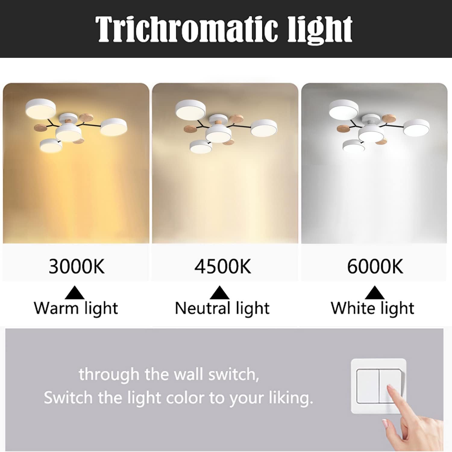 Branched Modern Iron LED Living Room Ceiling Light