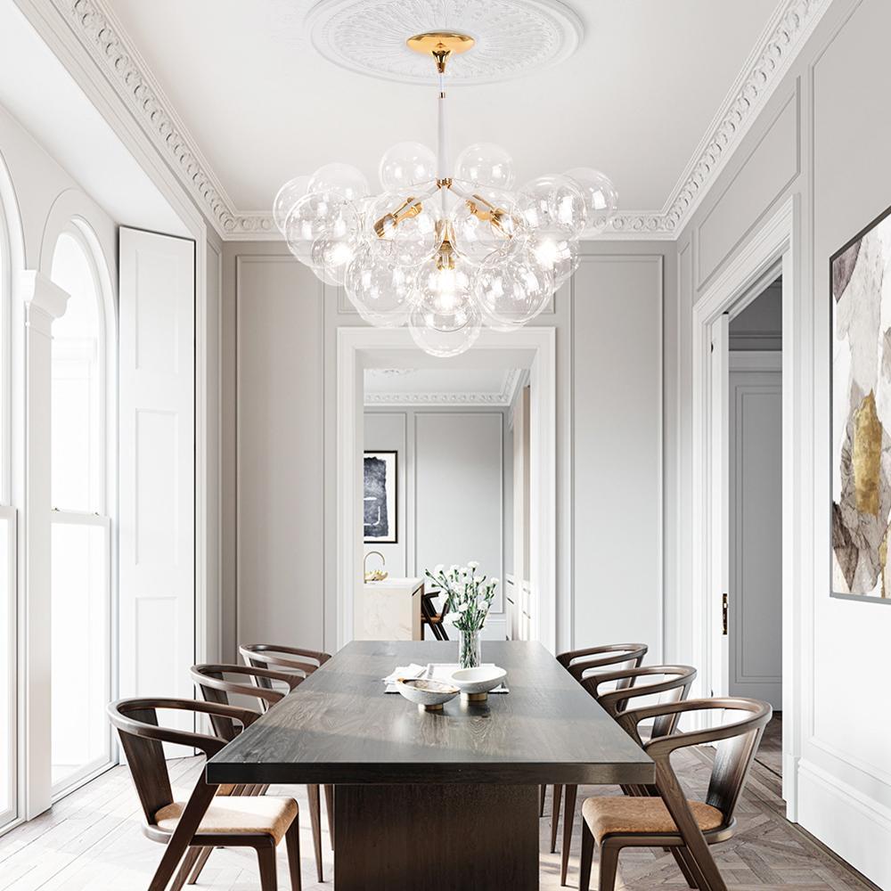 Modern Glass Bubble Chandelier for Living Room -Homdiy