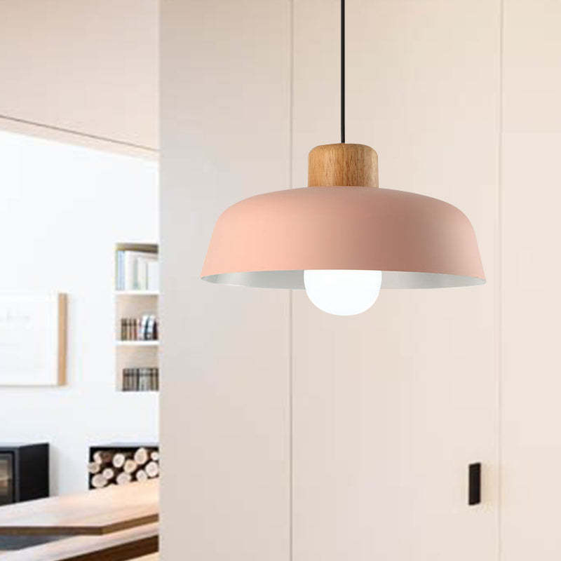 Scandinavian Round Colorful Aluminium Pendant Lamp -Homdiy