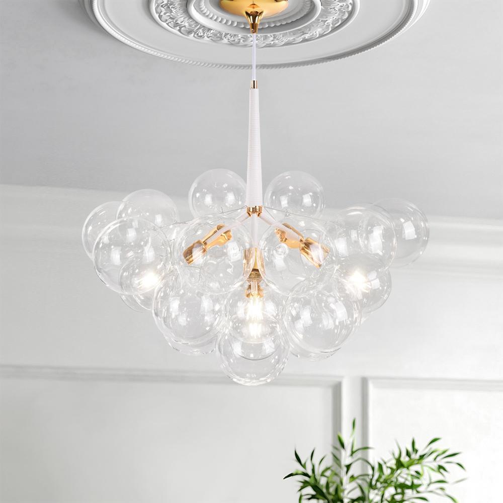 Modern Glass Bubble Chandelier for Living Room -Homdiy