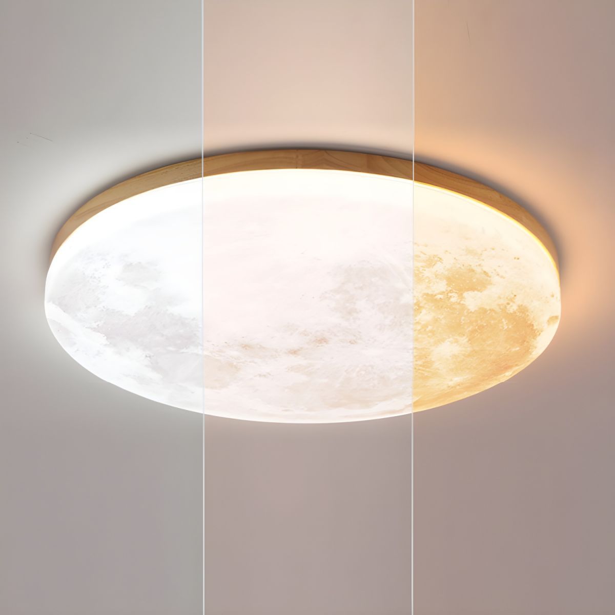 Creative Round Moon LED Ceiling Light