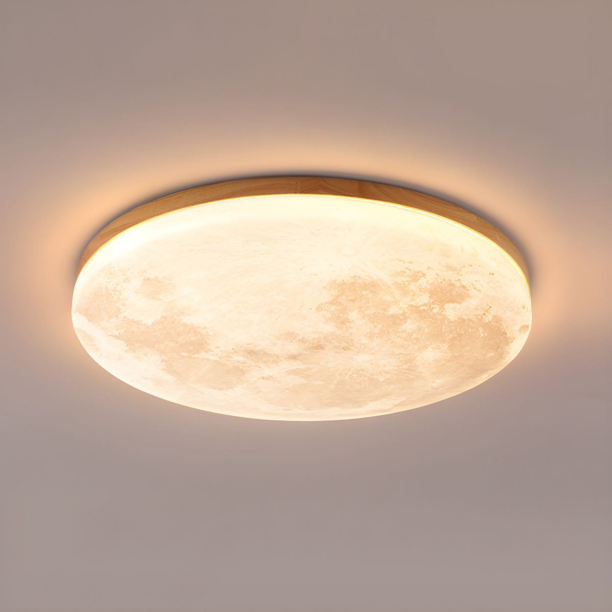 Creative Round Moon LED Ceiling Light