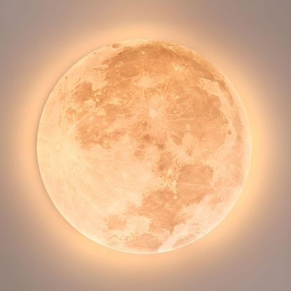 Creative Round Moon LED Ceiling Light