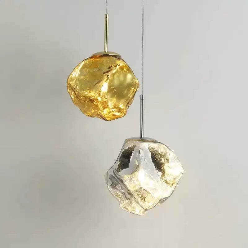 Simple Lava Glass Pendant Hanging Light -Homdiy