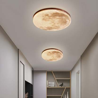 Creative Round Moon LED Ceiling Light
