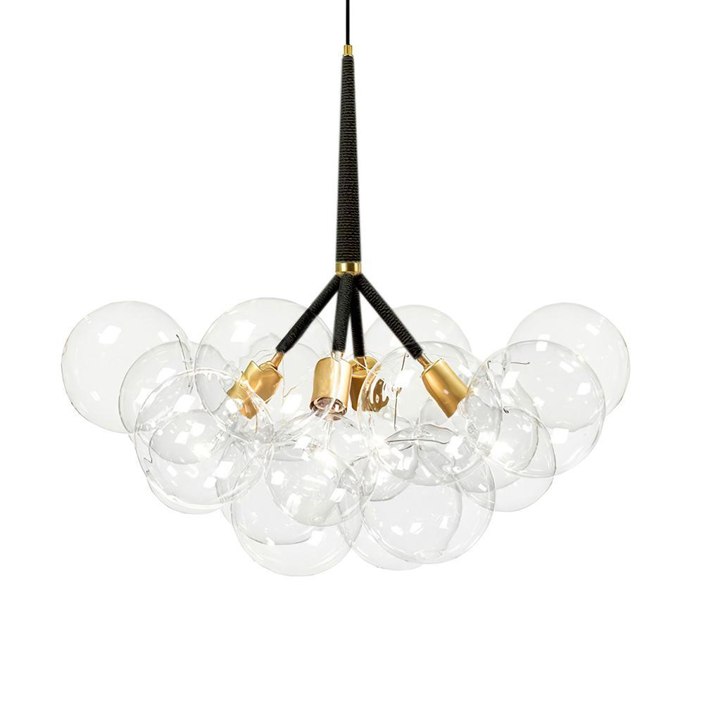 Modern Glass Bubble Chandelier for Living Room -Homdiy