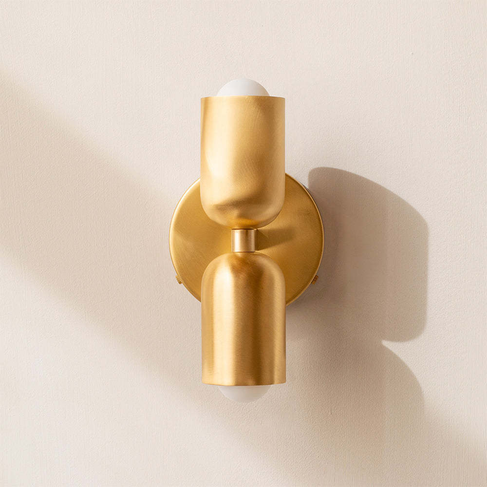 Lampsmodern Wall Light Modern Fancy Double Heads Copper Wall Sconce