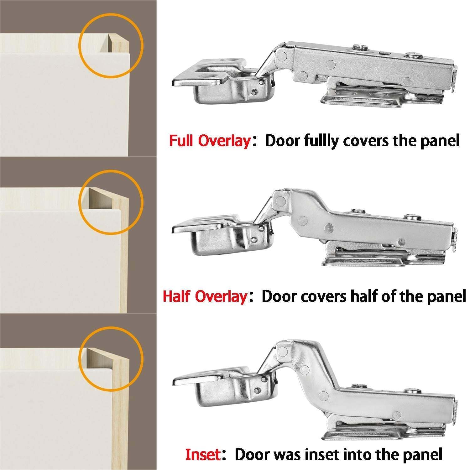 Soft Close Cabinet Hinges European Detachable Hinges Suitable For Kitchen Cabinets Door Pure Brass Damping -Homdiy