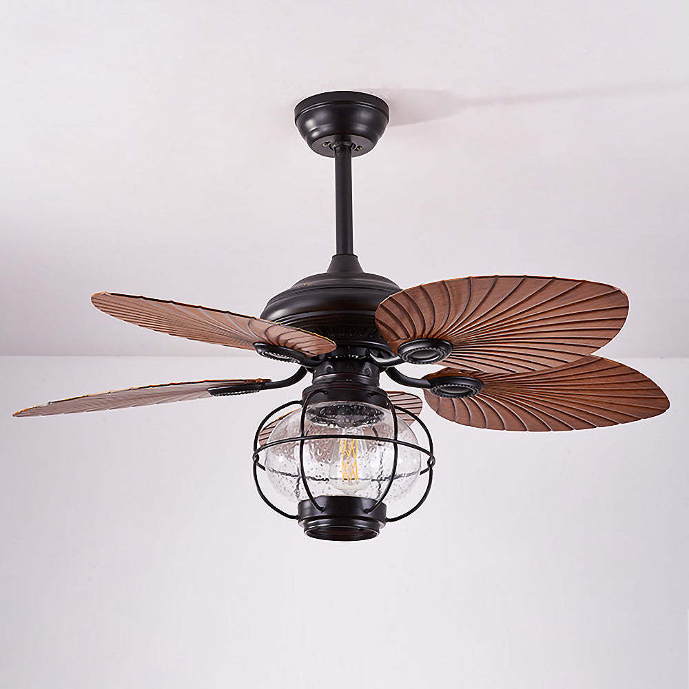 Black Vintage Creative Flying Ceiling Fans with Outdoor Lights -Homdiy