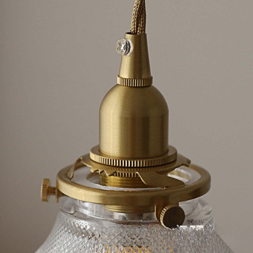 Medieval Elegance Glass Clear Pendant Light -Homdiy