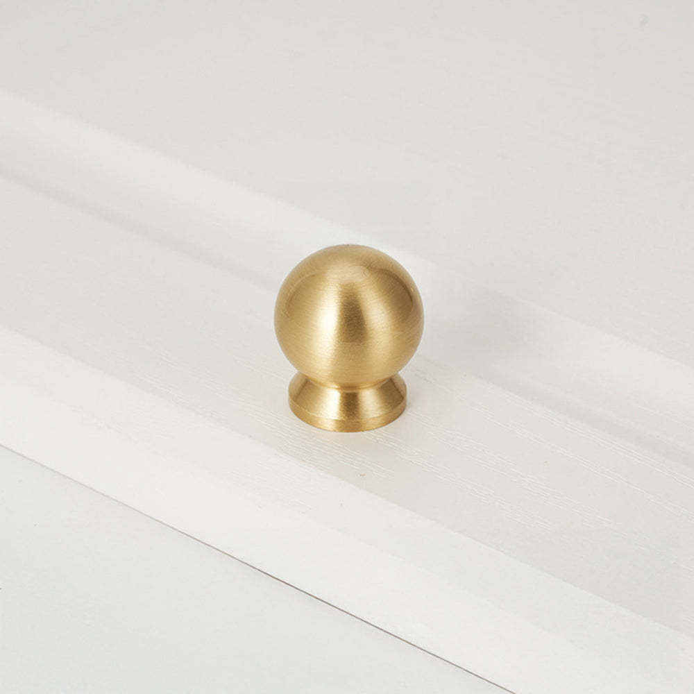 Modern French Solid Brass Cabinet Handles