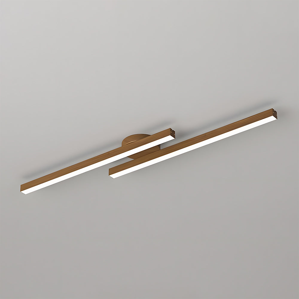 Minimalist Linear Ceiling Lighting Fixture Semi Flush Mount Ceiling Lights for Living Room Bedroom