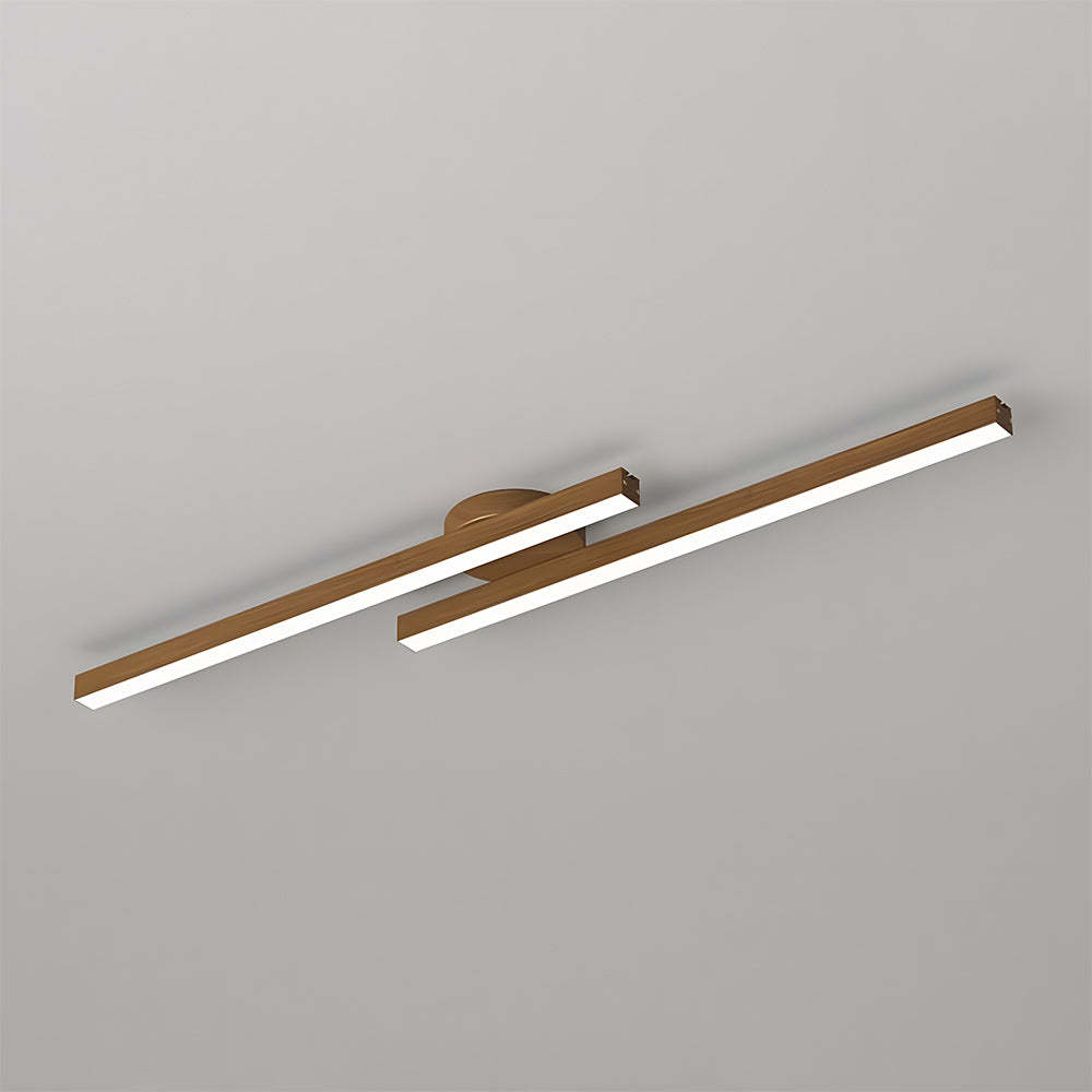 Minimalist Linear Ceiling Lighting Fixture Semi Flush Mount Ceiling Lights for Living Room Bedroom