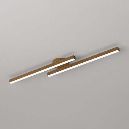 Minimalist Linear Ceiling Lighting Fixture Semi Flush Mount Ceiling Lights for Living Room Bedroom
