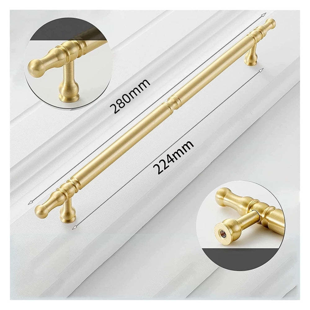 Antique Gold Door Handles Vintage Kitchen Cabinet Pulls -Homdiy