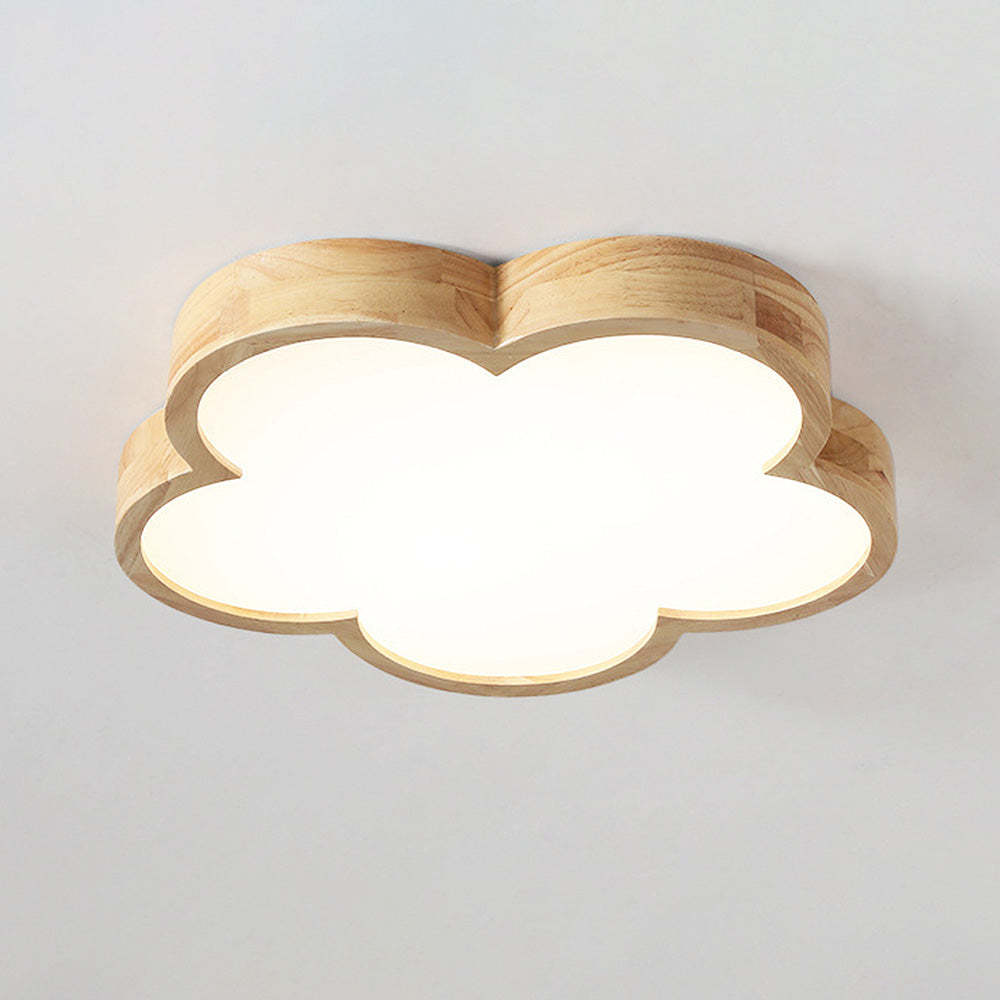 Simple Flower-Shaped Living Room Flush Mount Ceiling Light -Homdiy