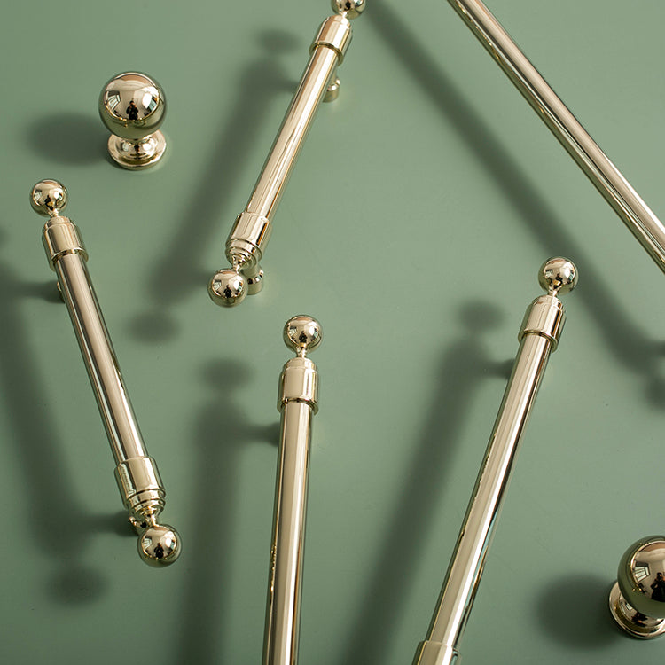 Long Brushed Brass Barn Bar Gold Cabinet Handles And Door Pulls -Homdiy