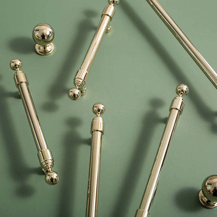 Long Brushed Brass Barn Bar Gold Cabinet Handles And Door Pulls -Homdiy