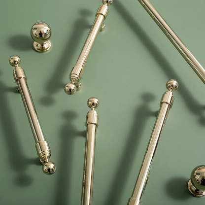 Long Brushed Brass Barn Bar Gold Cabinet Handles And Door Pulls -Homdiy