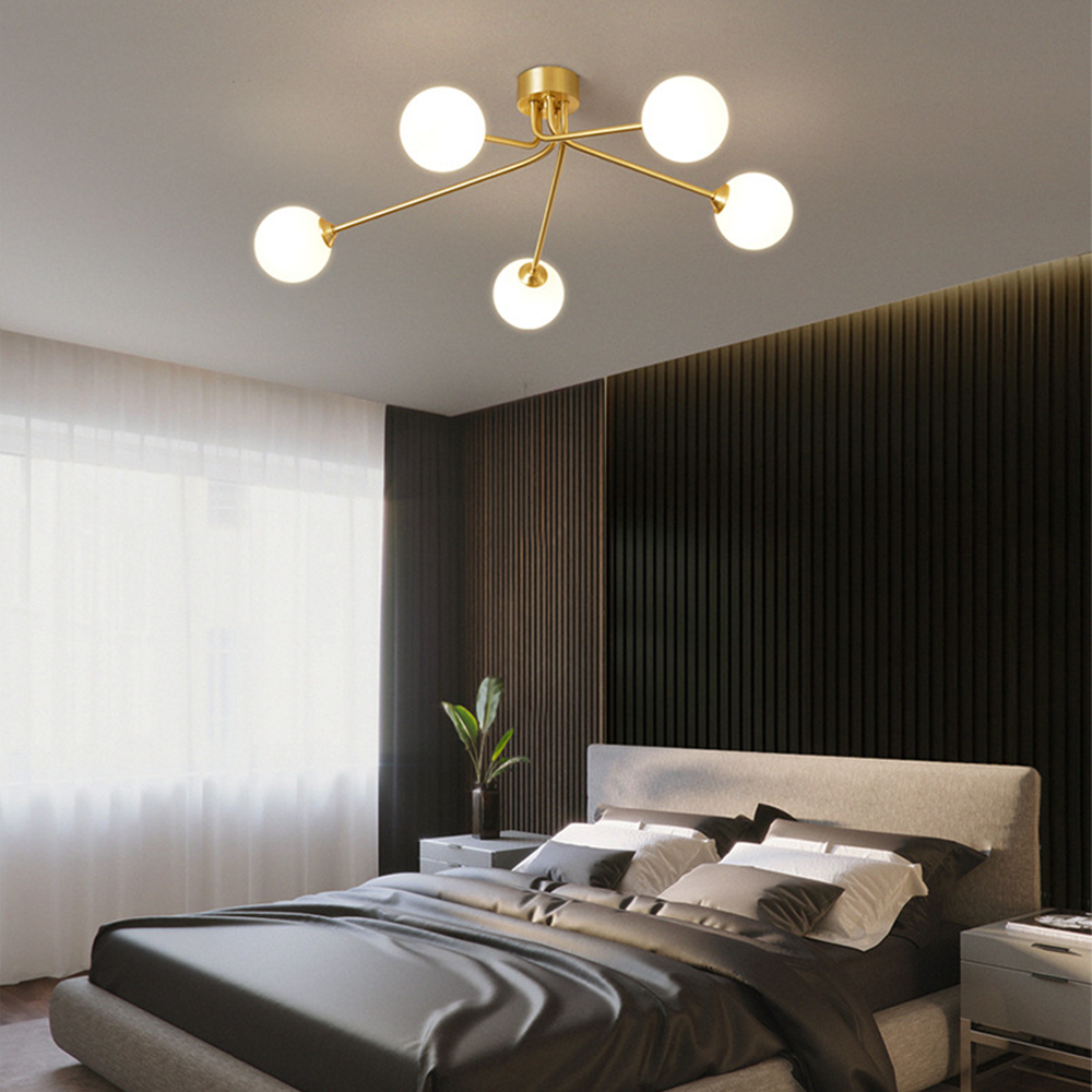 Luxury Personalized Creative Gold Metal Ceiling Lamp -Homdiy