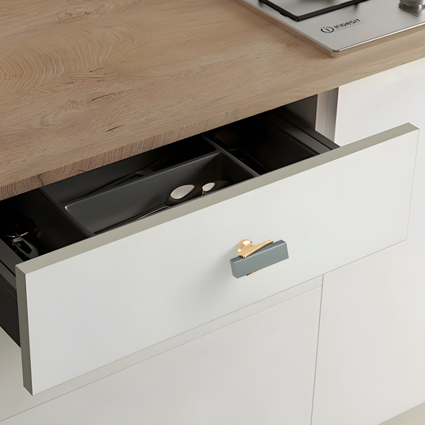 Zinc Alloy Modern Kitchen Cabinet Pulls