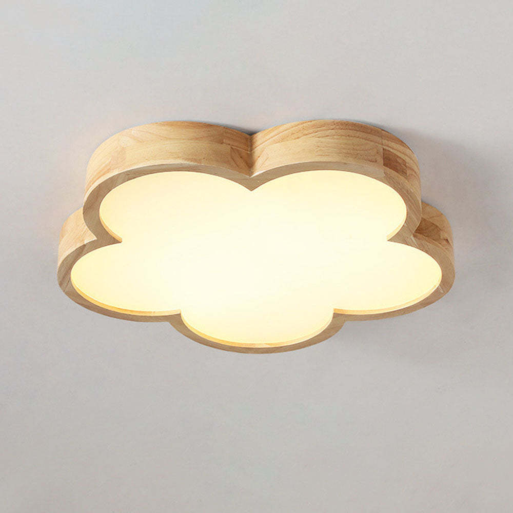 Simple Flower-Shaped Living Room Flush Mount Ceiling Light -Homdiy