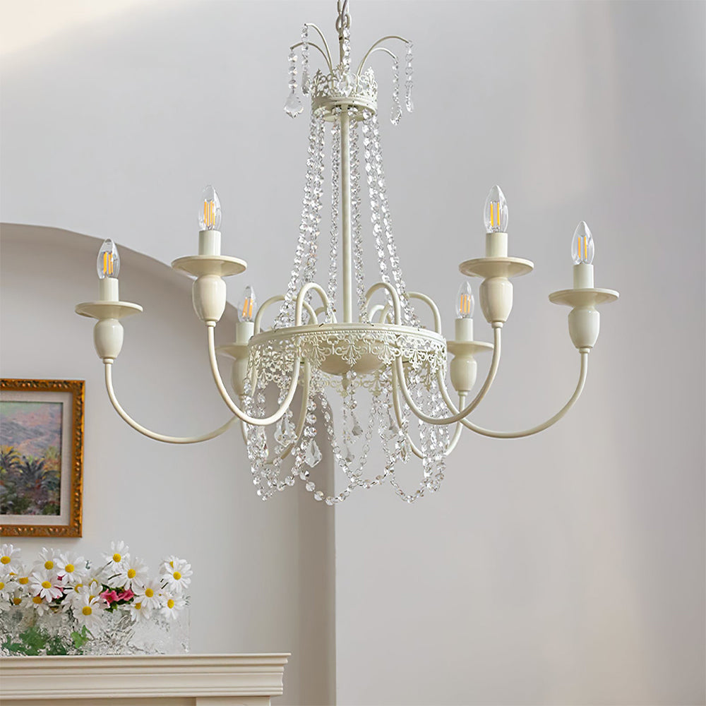 Homdiy Vintage Chandelier Lamps Retro Glass Chandelier Light