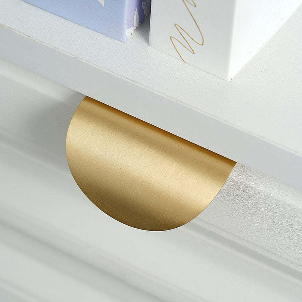 Goldenwarm Gold Kitchen Cupboard Cabinet Edge Pull Handles
