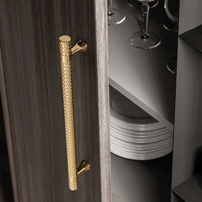 Shiny Modern Zinc Alloy Titanium Gold Black Door Handles