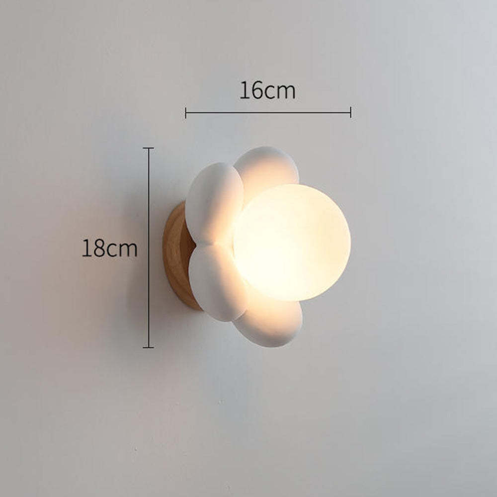 Modern Cute Flower Bedside Wall Light -Homdiy