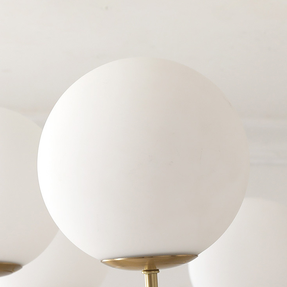 Bubb White Glass Marshmallow Chandelier