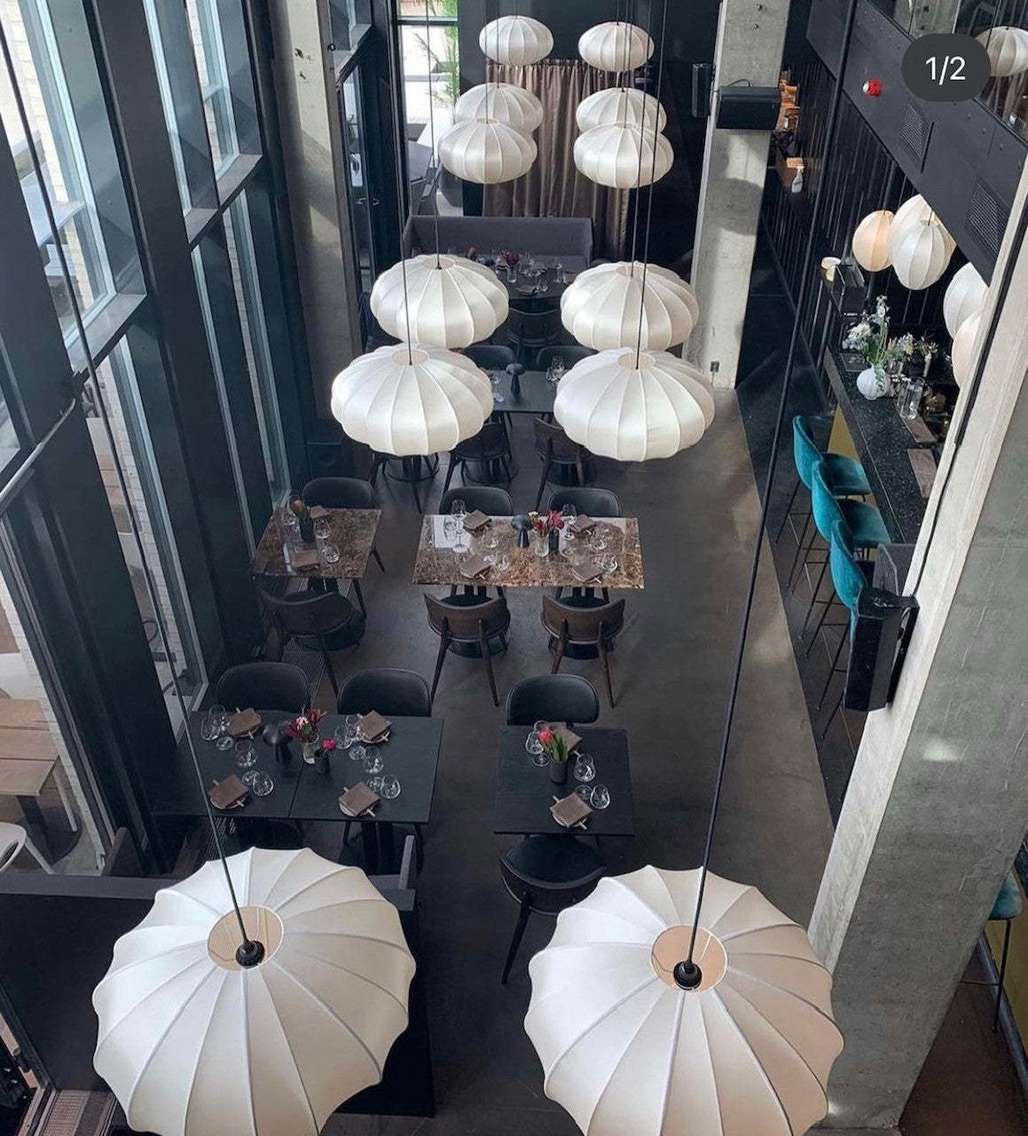 Classic Ribbon Pumpkin Pendant Light -Homdiy