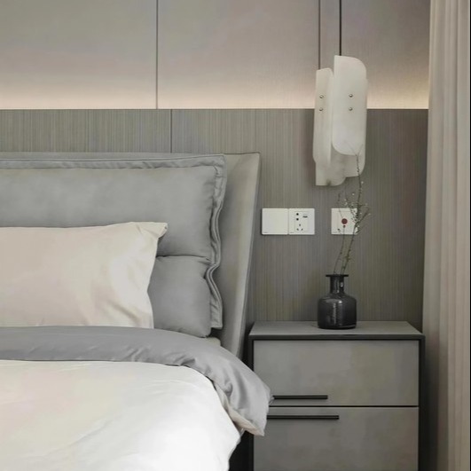 Scandinavian Multiple Pieces White Alabaster Pendant Lights