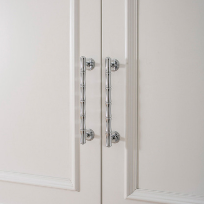 Light French Bamboo Polished Brass Drawer Pulls