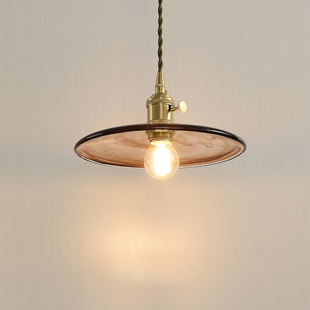 Stylish Flower Petal Glass Pendant Light -Homdiy