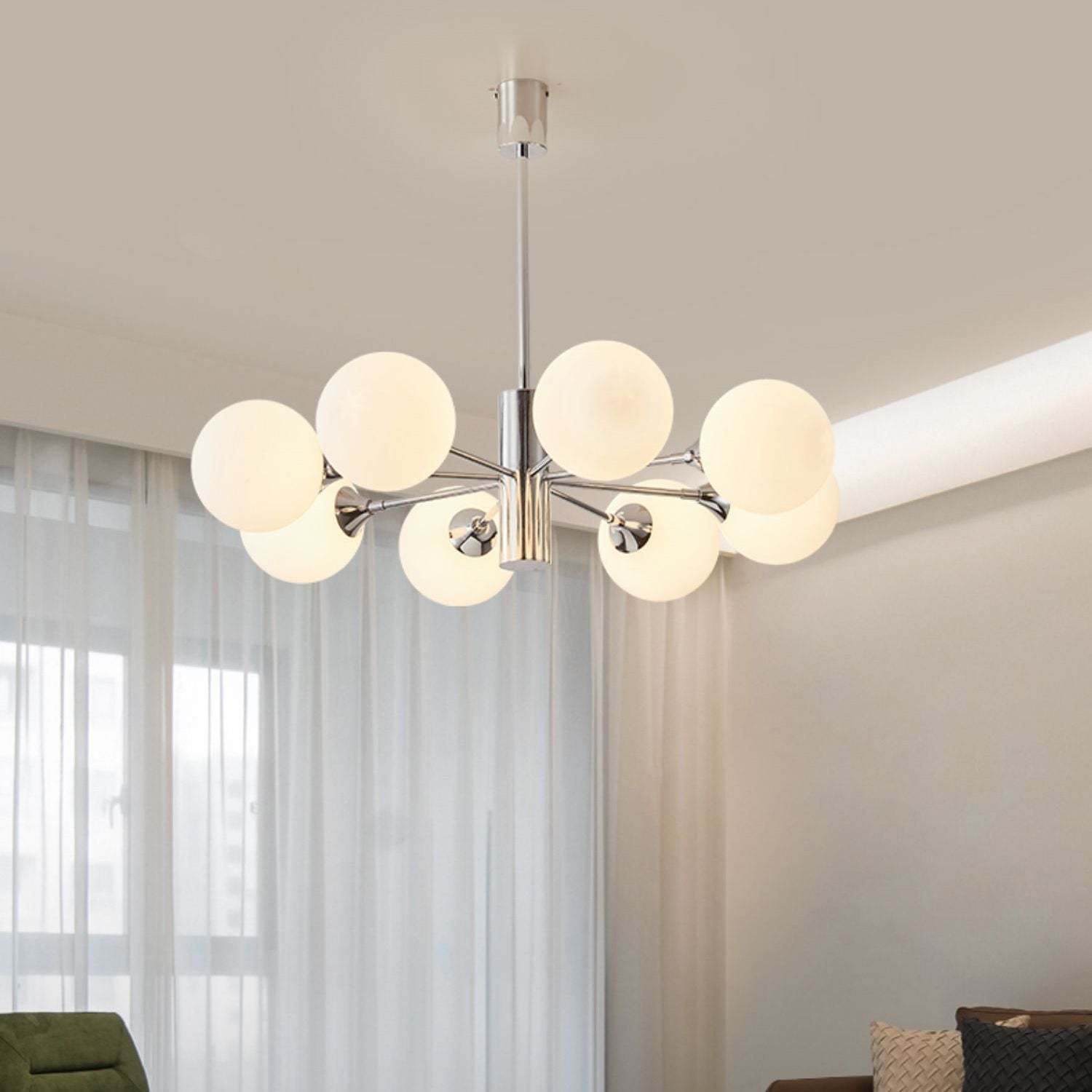 Dimmable Sputnik Globe Chandelier -Homdiy