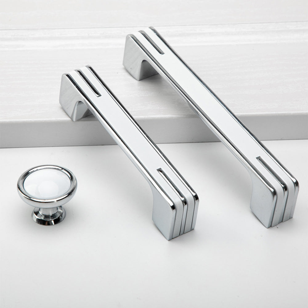 Modern Unique Black Chrome Kitchen Cabinet Handles