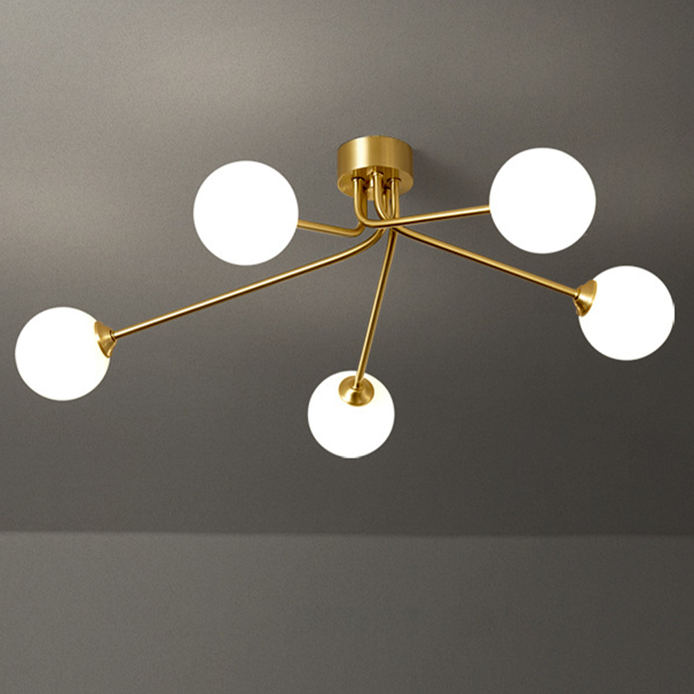 Luxury Personalized Creative Gold Metal Ceiling Lamp -Homdiy
