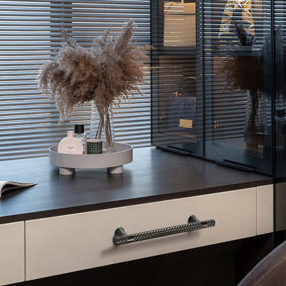 Shiny Modern Zinc Alloy Titanium Gold Black Door Handles