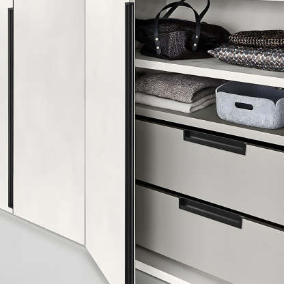 Contemporary Aluminum Alloy Finger Edge Pulls