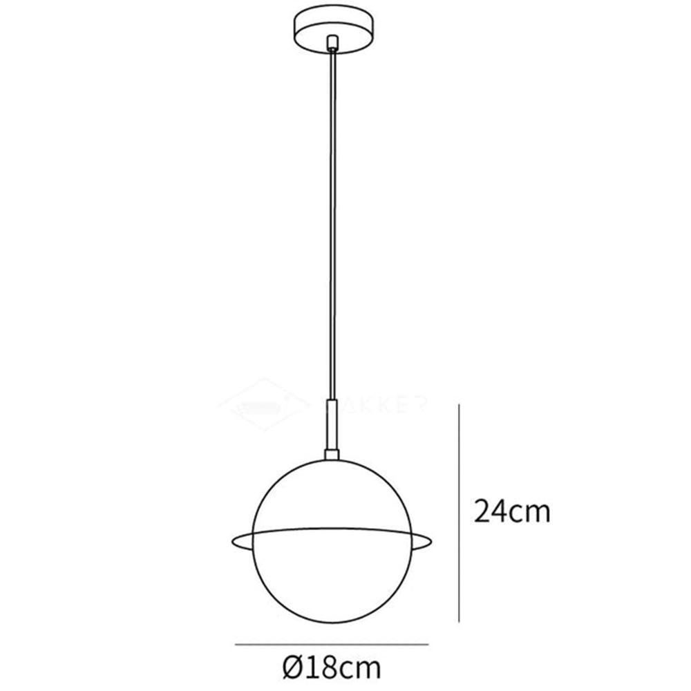 Simple Luxury Copper Glass Pendant Light -Homdiy