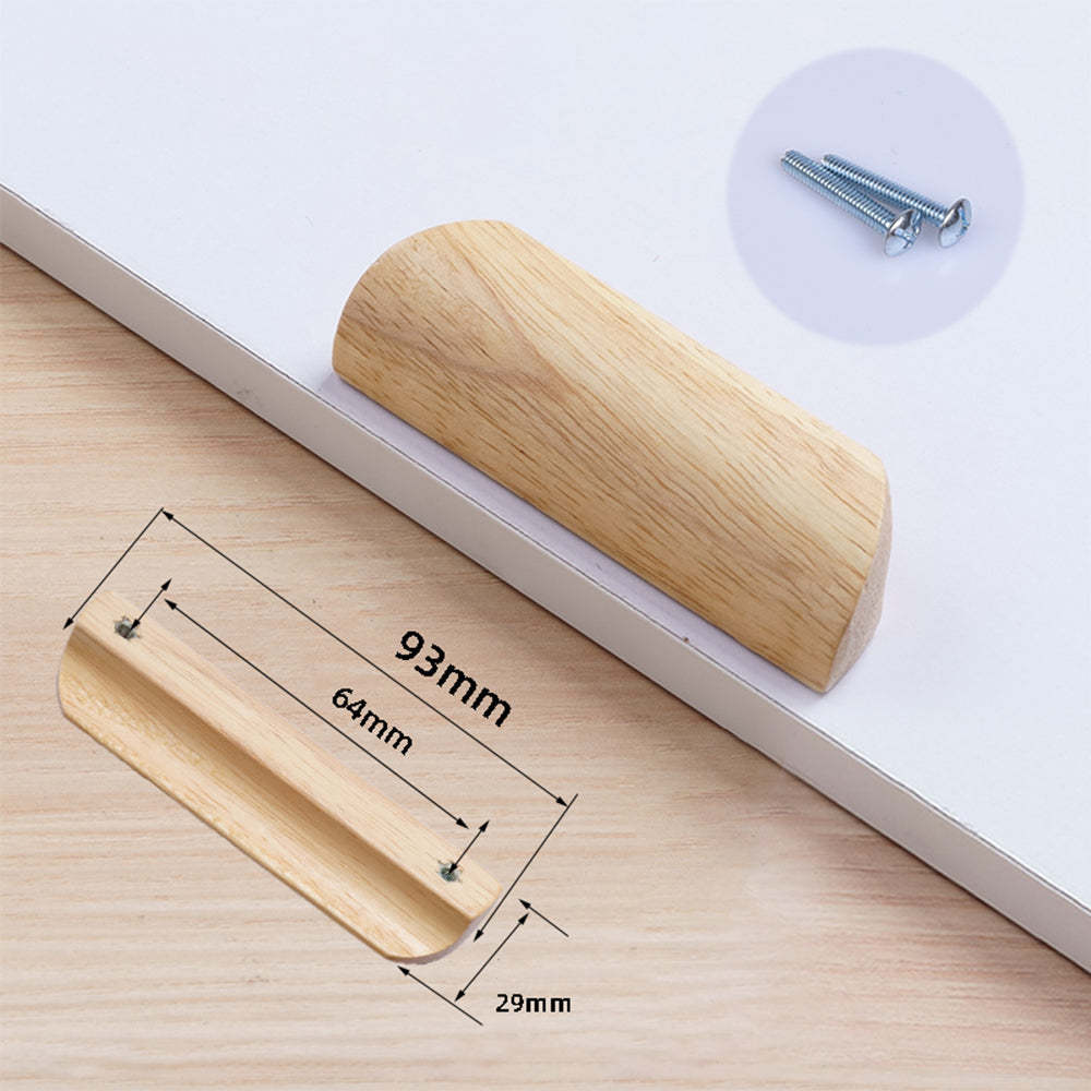 Morden Solid Wood Cabinet Drawer Pulls -Homdiy