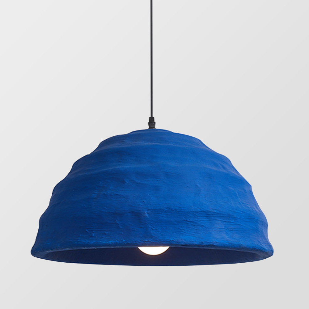 Wabi Blue Ceramic Pendant Light For Living Room -Homdiy